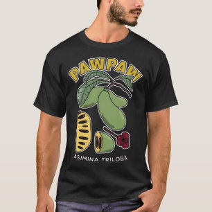 Camiseta Árbol de frutas Pawpaw Asimina Triloba