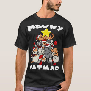 Camiseta Árbol de gato Navidades Meowy Catmas