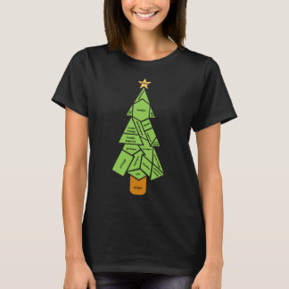 Camiseta Árbol de geometría hecho de polígonos para amantes