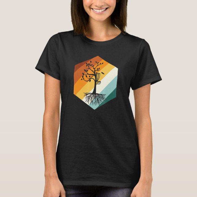 Camiseta Árbol de golf de disco retro (Anverso)