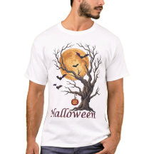 Árbol de Halloween y Jack-o'-Lantern de calabaza