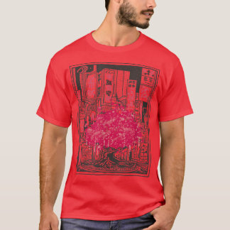Camiseta Árbol de Japón con flores de cerezo sakura
