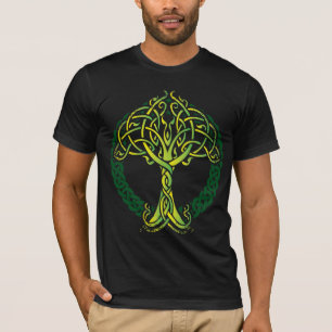 Camiseta Árbol de Knotwork del Celtic de Viking de la vida