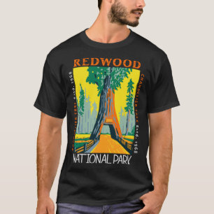 Camiseta Árbol de la araña del Parque Nacional Redwood angu