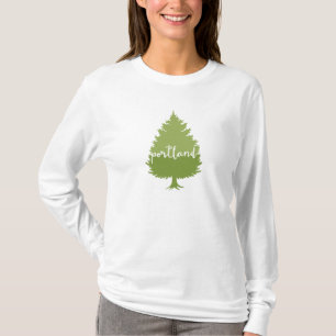 Camiseta Árbol de la caligrafía de Portland, Oregon
