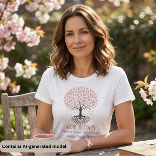 Camiseta Árbol de la Esperanza de lazo rosa - Conciencia so