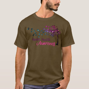 Camiseta Árbol de la Mariposa de Conciencia de la Salud Men