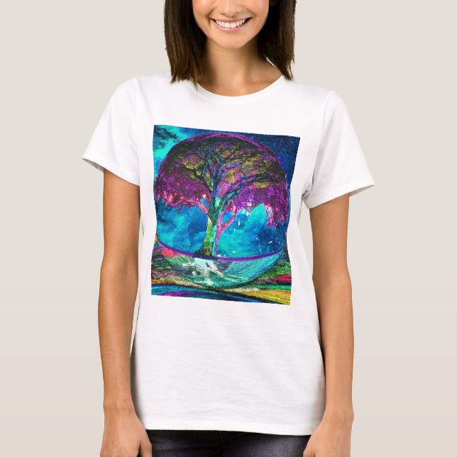 Camiseta Árbol de la meditación de la vida (Anverso)