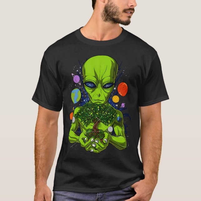 Camiseta Árbol de la Vida Alien Espacial (Anverso)