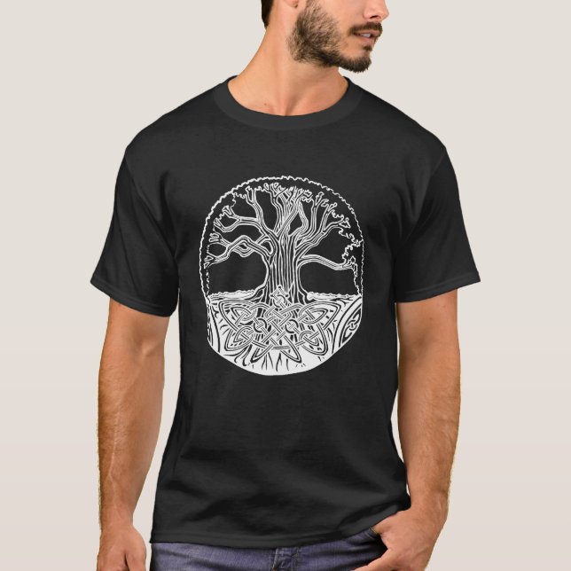 Camiseta Árbol de la Vida Celta Irlanda (Anverso)