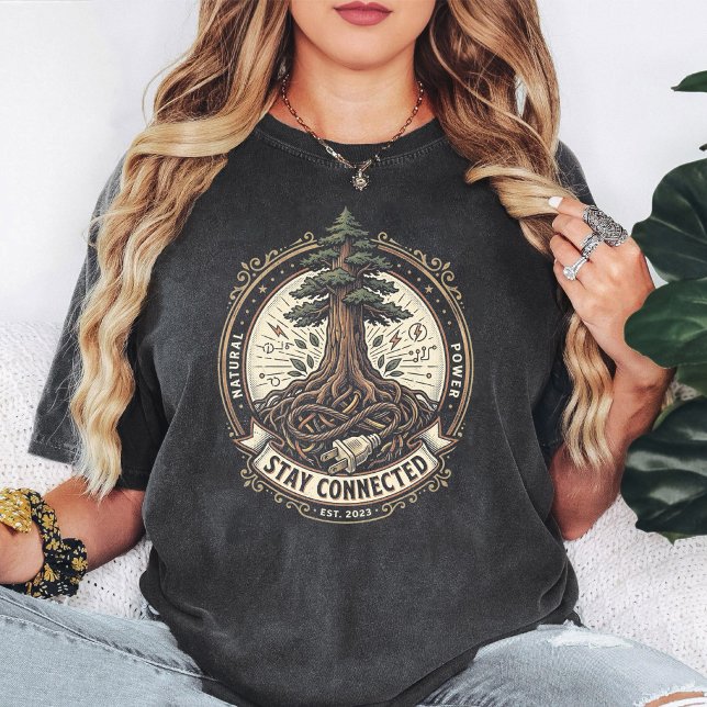 Camiseta Árbol de la Vida Emblema de Poder Natural (Subido por el creador)