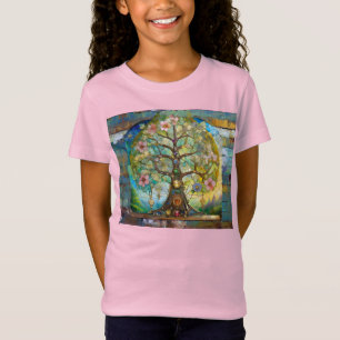 Camiseta Árbol de la Vida Florido de 7 Chakras