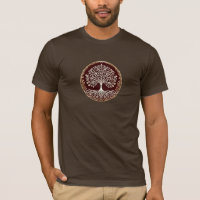Árbol de la Vida Rústico Rojo Oscuro Celta