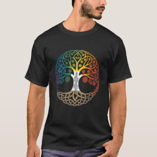 Camiseta Árbol de la Vida Viking Midgard Asgard Thor Wa de