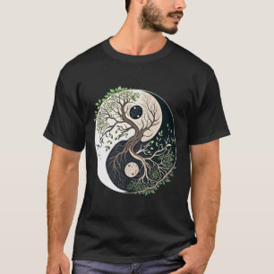 Camiseta Árbol De La Vida Yin Yang Yoga Naturaleza Arte De 