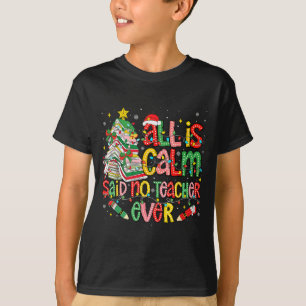 Camiseta Árbol de libro divertido Todo está en calma dijo n