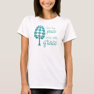 Camiseta Árbol de Línea Perpetua Ralentiza el ritmo, Crece 