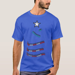 Camiseta Árbol de luces de Navidad de bandera puertorriqueñ