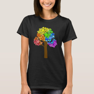 Camiseta Árbol de lunares coloridos Día Internacional de lo