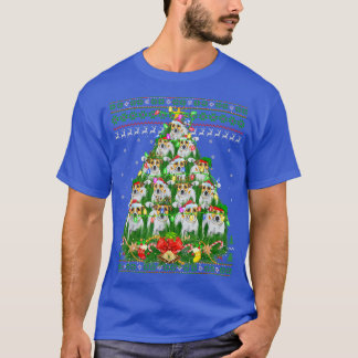 Camiseta Árbol de luz navideño Santa Jack Russell Terrier F