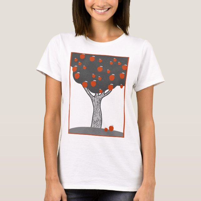 Camiseta Árbol de manzana (Anverso)