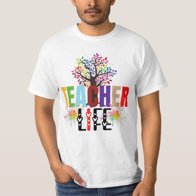 Camiseta Árbol de manzanas arco iris (Anverso)
