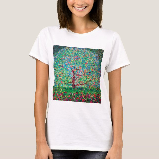 Camiseta Árbol de manzanas, Gustav Klimt (Anverso)