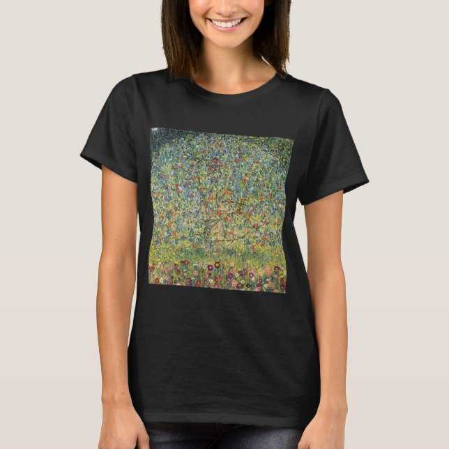 Camiseta Árbol de manzanas por Gustav Klimt, Art Nouveau vi (Anverso)