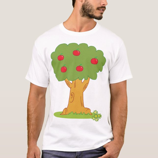 Camiseta Árbol de manzanas rojas (Anverso)