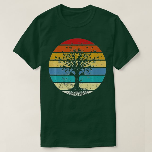 Camiseta Árbol de mariposa Hermoso Árbol de mariposas anima (Diseño del anverso)