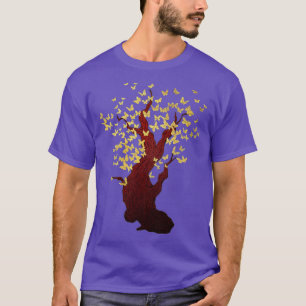 Camiseta Árbol de mariposa Hermoso Árbol de mariposas anima