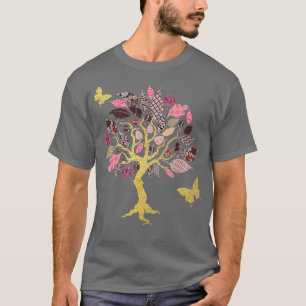 Camiseta Árbol de mariposa Hermoso Árbol de mariposas anima