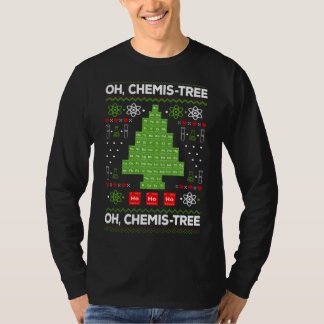 Camiseta Árbol de mesa periódico Oh Química Diversión Quími