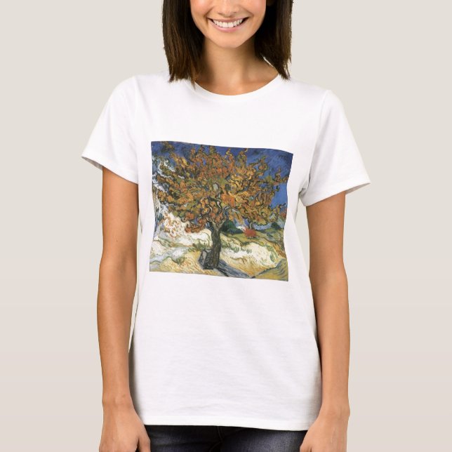 Camiseta Árbol de moras por van Gogh (Anverso)