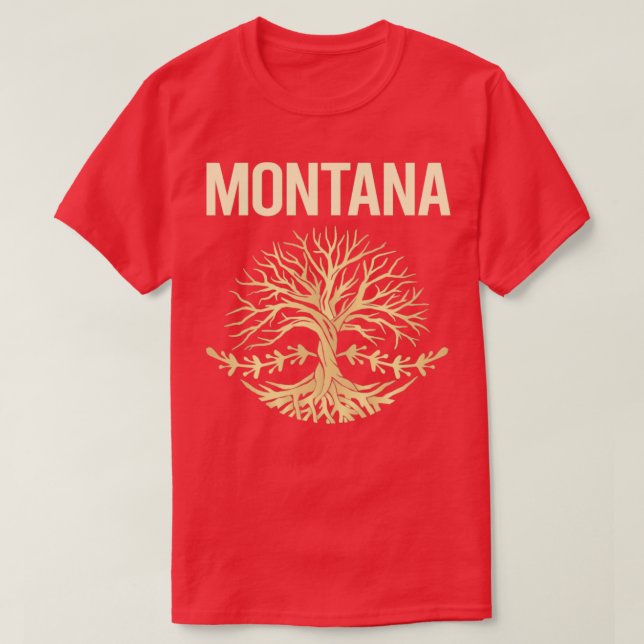 Camiseta Árbol De Naturaleza De Montana (Diseño del anverso)