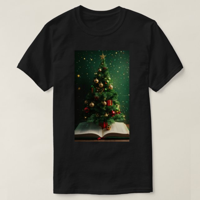 Camiseta Árbol de Navidad. (Diseño del anverso)