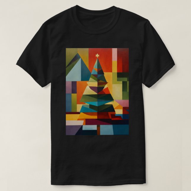 Camiseta Árbol de Navidad. (Diseño del anverso)