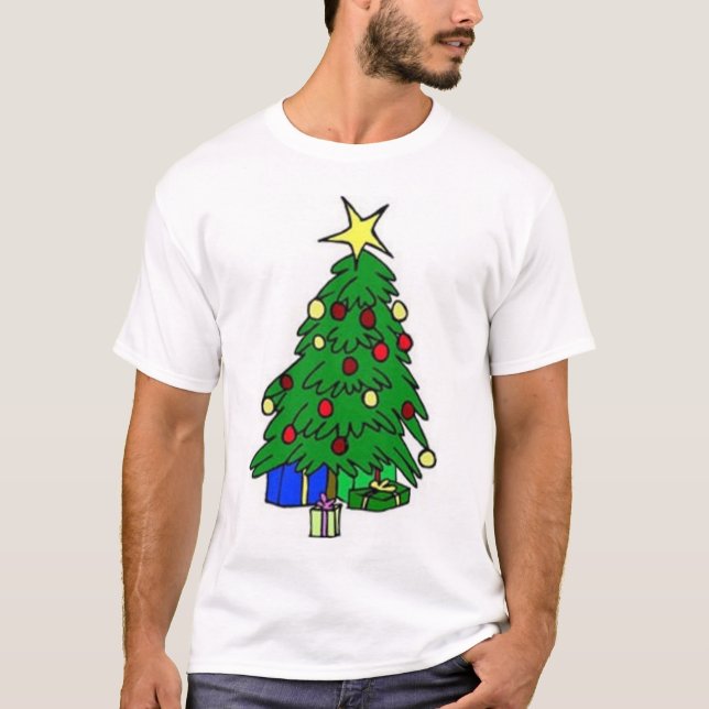 Camiseta árbol de navidad (Anverso)