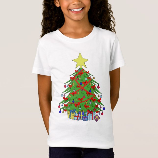 Camiseta árbol de Navidad (Anverso)