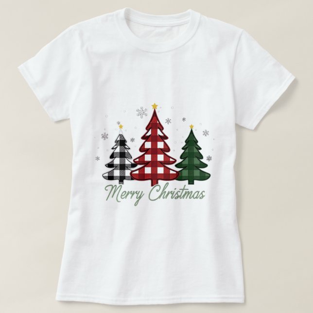 Camiseta árbol de Navidad (Diseño del anverso)