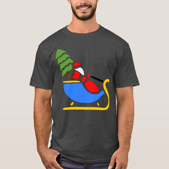Camiseta árbol de Navidad (Anverso)