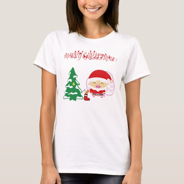 Camiseta árbol de Navidad (Anverso)