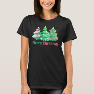 Camiseta Árbol de Navidad Alegre de Mujeres