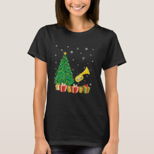 Camiseta Árbol de Navidad alumbrando a Navidades de Santa H