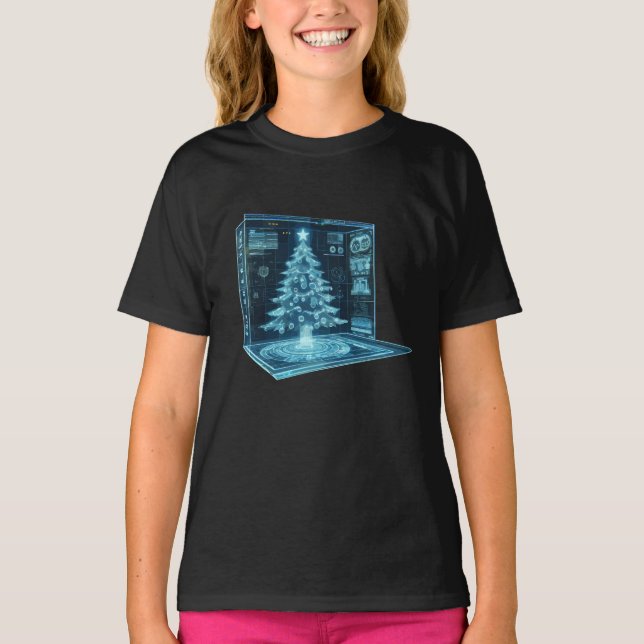 Camiseta Árbol de Navidad artificial (Anverso)