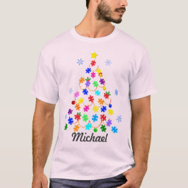 Camiseta Árbol de Navidad autista