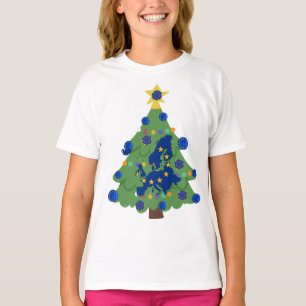 Camiseta Árbol de Navidad - Bandera de la Unión Europea E