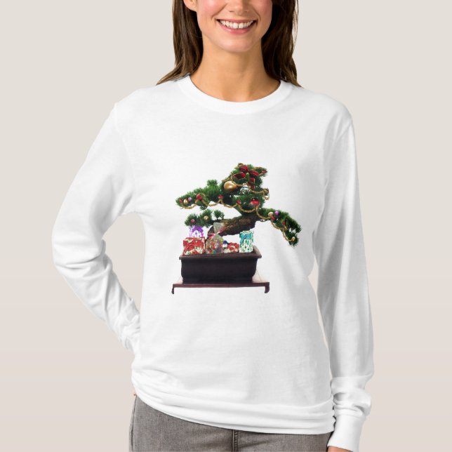 Camiseta Árbol de Navidad Bonsai (Anverso)