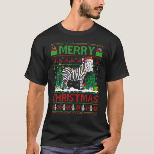 Camiseta Árbol de navidad cebra la fea navidad de Santa Zeb