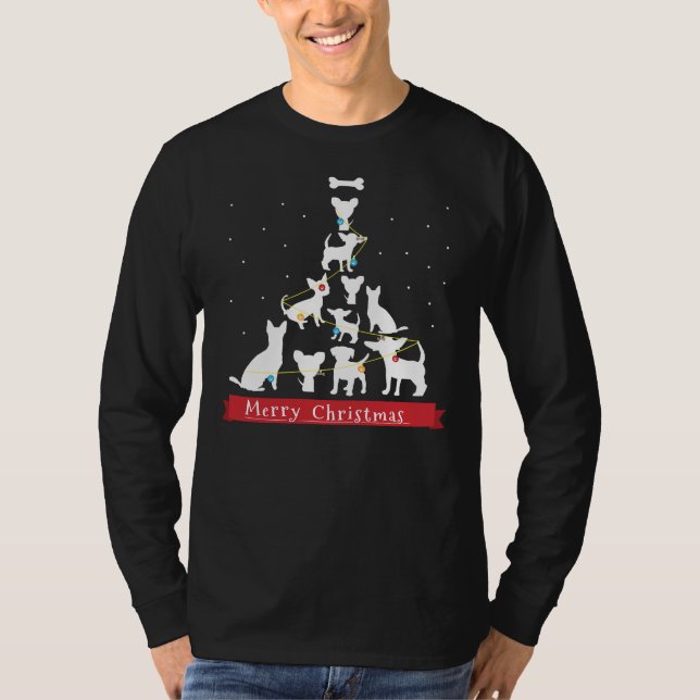 Camiseta Árbol de Navidad Chihuahua para Navidades de Chihu (Anverso)